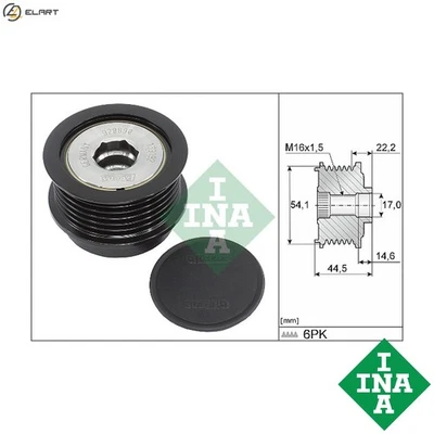 ALTERNATOR FREEWHEEL CLUTCH 535 0352 10 FOR FORD GRAND/C-MAX/Van KUGA/II/VAN - Image 1 of 4