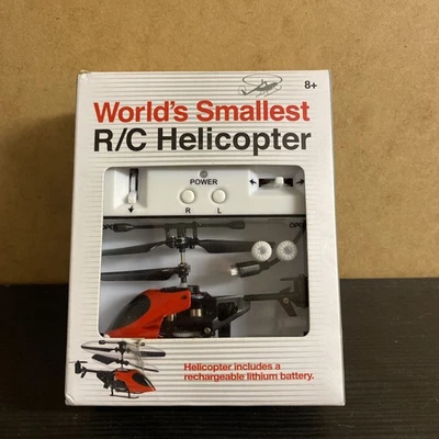 Worlds Smallest Helicopter  RC 9cm 2 Channel Remote Control Mini Copter Toy - Image 1 of 4