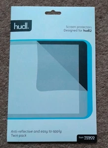 Official Tesco Clear Screen Protector Guards x 1 for HUDL 7" & Cleaning Cloth - Picture 1 of 4