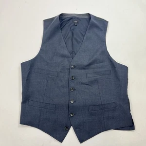 J Crew Tollegno 1900 blau Wolle Anzug Weste Weste Größe Medium formell 36477 - Bild 1 von 9