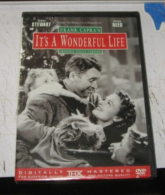 IT'S A WONDERFUL LIFE  James Stewart DVD SEALED NEW  Original Uncut  CHRISTMAS - Image 1 of 2