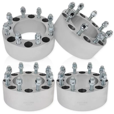 4pcs 3" Wheel Spacers For Ford F-250 F-350 Super Duty 2003-2025 8x170 14x1.5 - Image 1 of 4