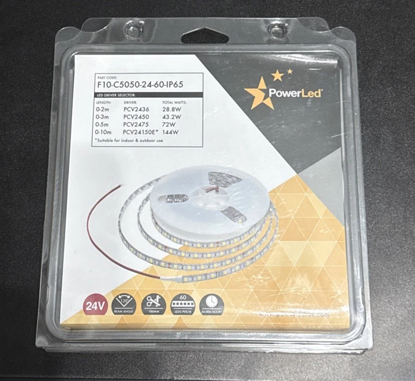 PowerLed 24v IP Rated LED Strip New F10-C5050-24-60-IP65 - Image 1 of 1