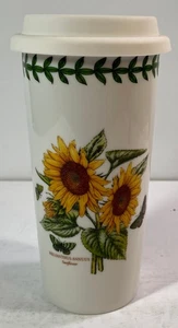 Portmeirion Botanic Garden gelbe Sonnenblume Reisebecher/Becher mit Deckel - Bild 1 von 4