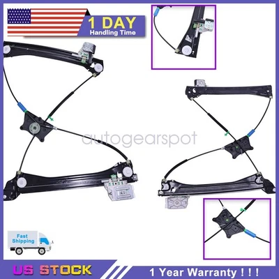 RH+LH Front Power Window Regulator for 2018-2024 Audi A5 Quattro & S5 Coupe - Image 1 of 4