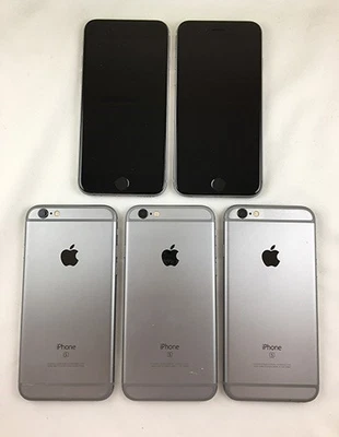 5 Apple iPhone 6S 32GB Verizon/Unlocked Smartphone Lot NFC GOOD (Gray) - Image 1 of 3