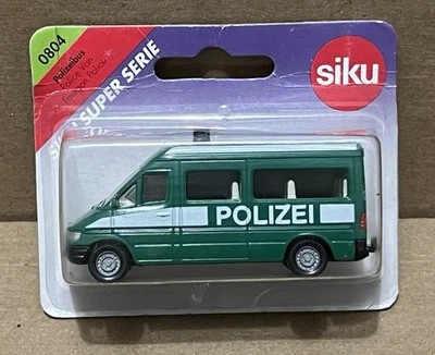 SIKU 0804 Super Series Green Police Mercedes Sprinter Van POLIZEI Sealed New - Image 1 of 4