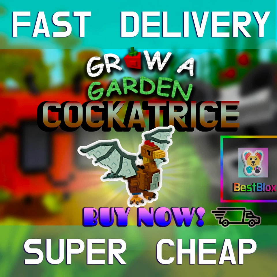 GROW A GARDEN 🐓🐉Cockatrice 🎮ROBLOX 🪴Coltivare un giardino | ECONOMICO | VELOCE | AFFIDABILE✅