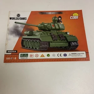 COBI 3005A T34/85 Istruzioni SOLO MANUALE SECONDA GUERRA MONDIALE MONDO DEI CARRI ARMATI - Foto 1 di 2