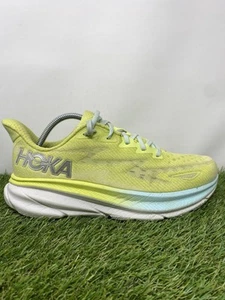 Hoka One One Clifton 9 Sneakers Yellow Citrus Glow Running Shoes Womens Size 9D - Picture 1 of 8