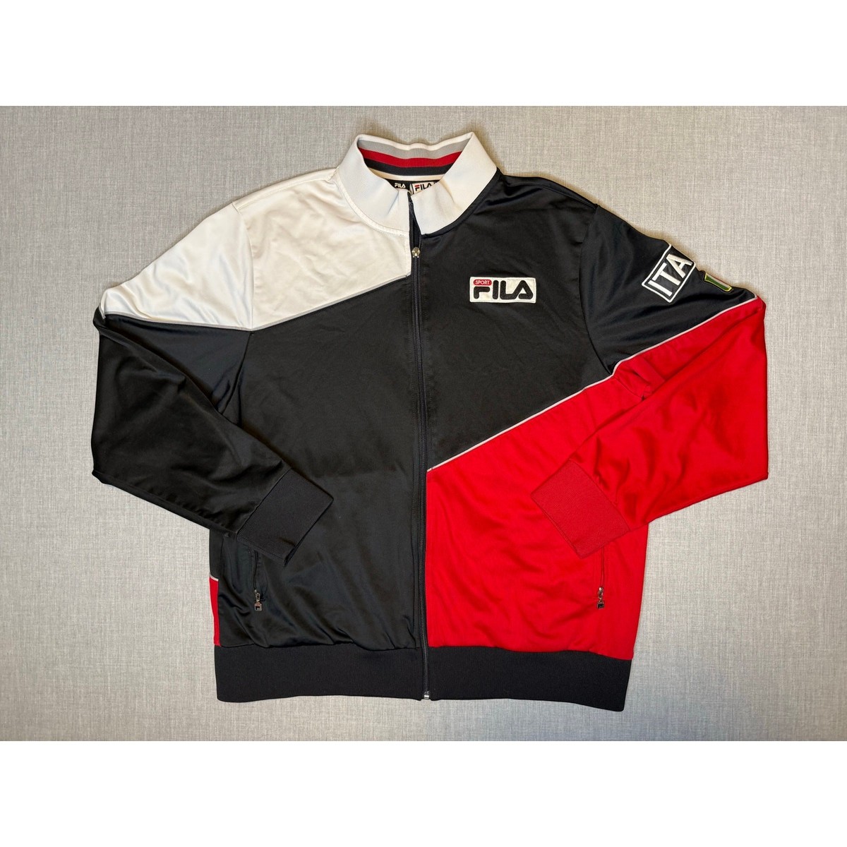 Chaquetas Fila Carson Pista Hombre Negras Mujer Flow Sport Campera