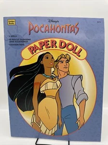 Vintage 1995 Disney's Pocahontas Papierpuppenbuch von Golden Neu ungeschnitten S1 - Bild 1 von 5