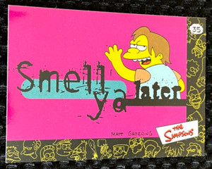 Vintage The Simpsons Nelson Sticker 2000 Artbox #35 Smell Ya Later VTG