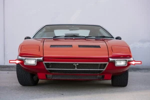 CLEAR De Tomaso Pantera 1971-1980 Italian Front Indicators Lenses White - Picture 1 of 4