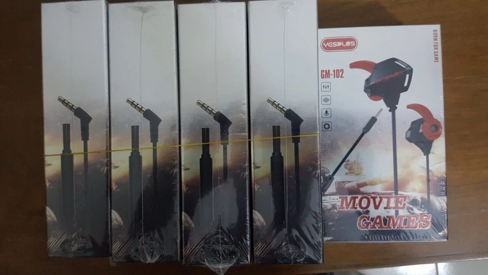 Wired HiFi Stereo Earphones With Mic Gaming Headphones 3.5mm Noice Cancelling - Image 1 of 1