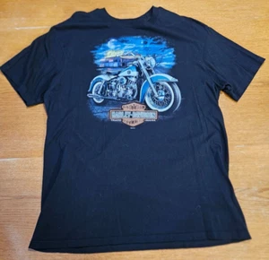 Camiseta Harley-Davidson Motorcycles Biker Built negra para hombre XL Big Barn Dsm, IA - Imagen 1 de 6