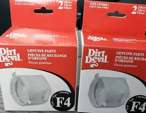 Dirt Devil F4 Piezas Genuinas 4 FILTROS 3ME1950001 2 Cajas - Imagen 1 de 5