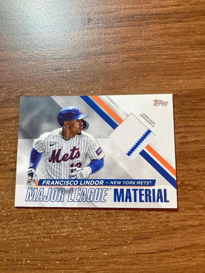 2024 Topps Series 1 Major League Material Francisco Lindor #MLM-FL Relic - Image 1 of 1