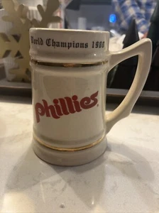 MLB 1980 World Champions Philadelphia Phillies World Champions Mug Stein - Picture 1 of 1