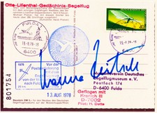 Hanna Reitsch Original-Autogramm, original signed,- Flugzeuge, Raumfahrt, Space