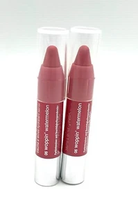 2 piezas: bálsamo labial hidratante CLINIQUE Chubby Stick ~ 06 Woppin' sandía - Imagen 1 de 4