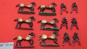 Prinz August Miniaturen PA675 Krieger Ritter sitzende Position & Pferd x6 Metall - Bild 1 von 2