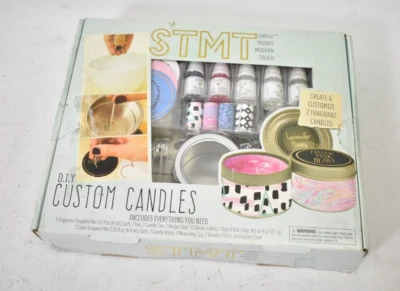 STMT DIY Custom Create 2 Fragrant Candles Tins Recipe Card Rose Orange Lavender - Image 1 of 4