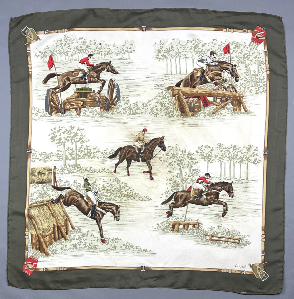 Hermosa bufanda vintage "CELINE" Foto 1 de 4