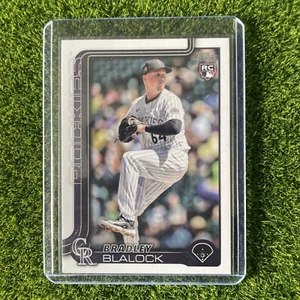 Bradley Blalock 2025 Topps Series 1 RC #161 Colorado Rockies Baseball Card - Picture 1 of 2