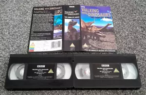 WALKING WITH DINOSAURS BBC VIDEO SLEEVE & TAPE ONLY PAL VHS VIDEO C1 - Picture 1 of 7