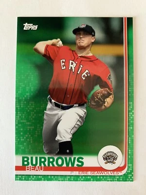 BEAU BURROWS - 2019 PRO DEBUT - GREEN /99 - Detroit TIGERS - Image 1 of 3