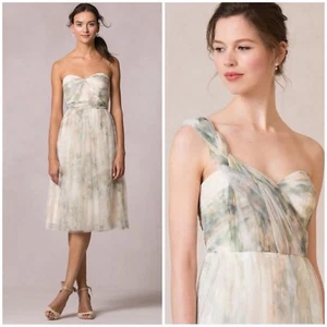 Jenny Yoo Collection Size 12 Convertible Tulle Floral Dress Formal Bridesmaid - Picture 1 of 21