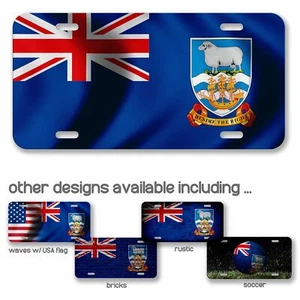 High Grade Aluminum License Plate - Flag of Falkland Islands   - Many Options - Picture 1 of 10