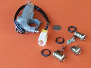 NEW IGNITION BARREL & HOUSING + 3 DOOR LOCKS SUIT NISSAN VANETTE 1986 - 1997 - Picture 1 of 4