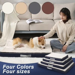 Dog Bed Orthopedic Memory Foam Pet Puppy Cushion Mattress Waterproof Kennel Pad - Picture 1 of 20