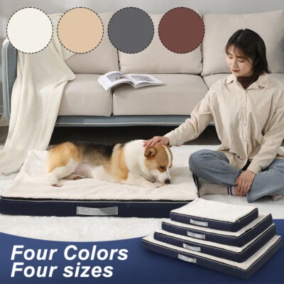 Dog Bed Orthopedic Memory Foam Pet Puppy Cushion Mattress Waterproof Kennel Pad - Image 1 of 4
