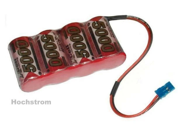 Leistungsstärkste Ni-Mh Empfängerakku XCell SCR 4.8V5000mAh, Stecker frei wählen - Bild 1 von 1
