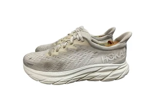 Hoka One One Damenschuhe Clifton 8 Größe 7,5 B weiß Schnürschuhe Laufschuhe - Bild 1 von 11