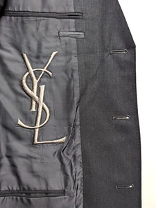 Yves Saint Laurent TOM FORD Era Rive Gauche Paris grau Sportmantel US 42 ** LESEN - Bild 1 von 15