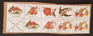 Australia 1982 Eucalypts $1 booklet pane fine used on paper - Picture 1 of 1