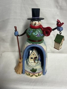 JIM SHORE HEARTWOOD CREEK "Home for the Holidays" Snowman Figure 4037596 - Picture 1 of 23