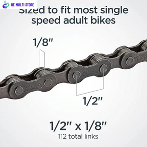 Schwinn Bike Chain Fits Single Speed Bike 1/2 inch x 1/8 inch Bicycle Accessorie - Picture 1 of 9