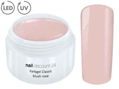Color UV LED Gel FARBGEL blush rose French Modellage Nail Art Design Nagel Rosa - Bild 1 von 3