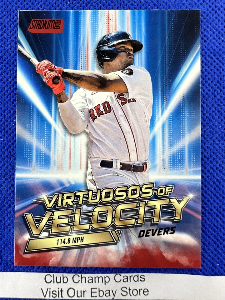 2023 #VV-16 Rafael Devers Topps Stadium Club Virtuosos of Velocity Red Foil - Image 1 of 2