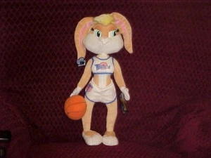 16 Zoll Lola Hase Plüschkäfer Hase Freundin Etiketten & Basketball Space Jam Applaus - Bild 1 von 4
