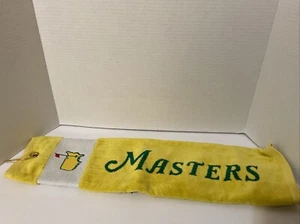 2025 Masters Yellow Woven Trifold Golf Towel Augusta National Club Souvenir - Picture 1 of 3