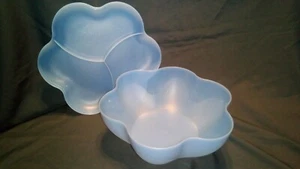 hellblaue TUPPERWARE Chip N Dip Servierschüssel - 1,5 Gallonen + Servierschale Deckel - Bild 1 von 6