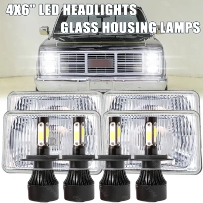 Faros LED 4x4x6" aptos para camión GMC C1500 2500 3500 K1500 K2500 K3500 1982-1986 Foto 1 de 4