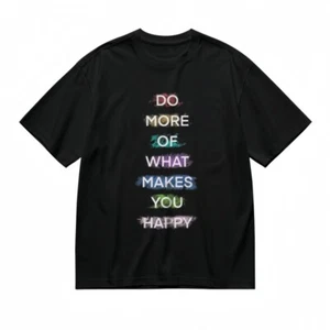 Women's Classic T-Shirt Positive Lifestyle Slogan And Color Splash Design Tee - Picture 1 of 6