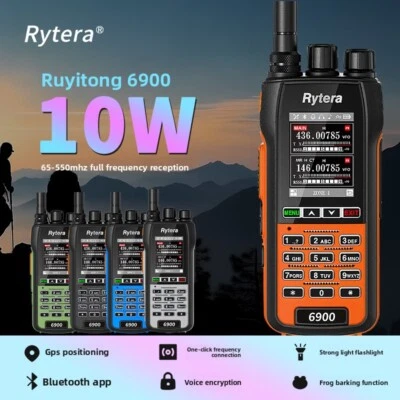 Ruyingtong 6900DMR Wallkie Talkie DMR & Analog Signal Multi Bands Two Way Radio - Image 1 of 4